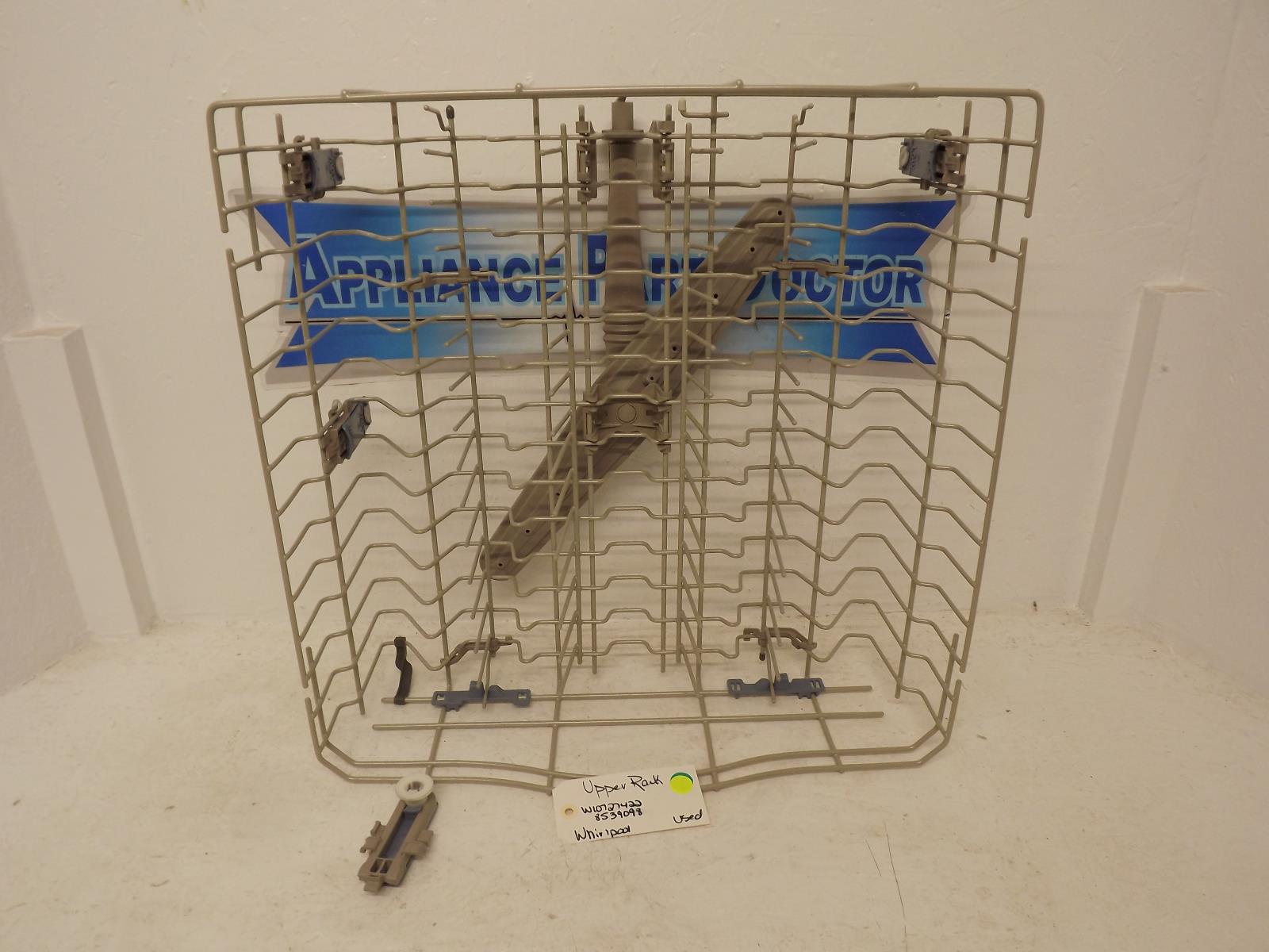 Whirlpool Dishwasher W10727422 8539098 Upper Rack Used Whirlpool Dishwasher W10727422 8539098 Upper Rack Used